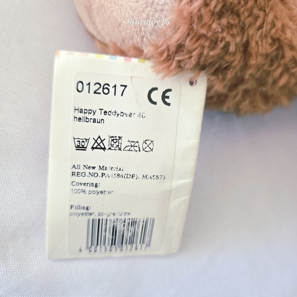 Steiff Happy Teddy Bear Plush Stuffed Toy With Tags 14 Inch 012617 - Picture 9 of 11
